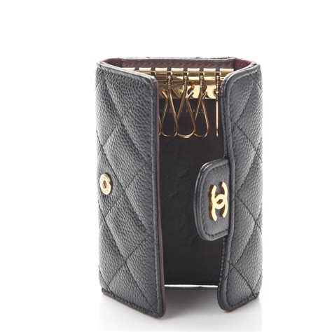 chanel key holder pouch|chanel 6 ring key holder.